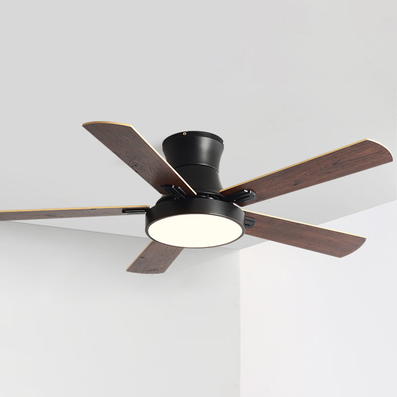 Modern Style Ceiling Fan Lamp Metal 1 Light Ceiling Fan Lighting for Living Room