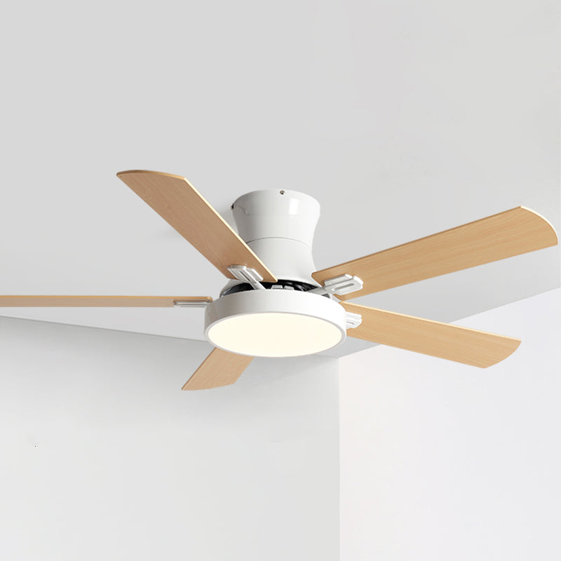 Modern Style Ceiling Fan Lamp Metal 1 Light Ceiling Fan Lighting for Living Room