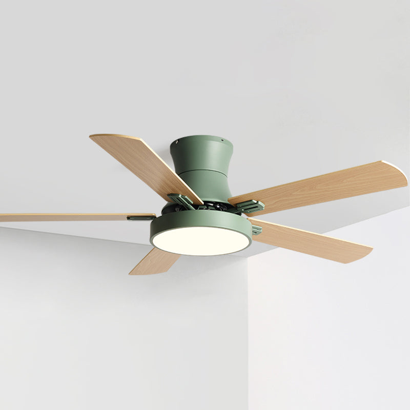 Modern Style Ceiling Fan Lamp Metal 1 Light Ceiling Fan Lighting for Living Room