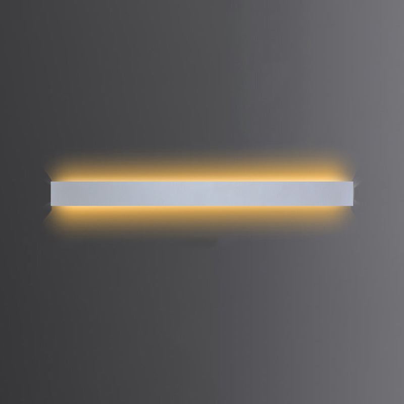 Linear Shape Metal Wall Light Modern Style 1 Light Wall Mount Lamp