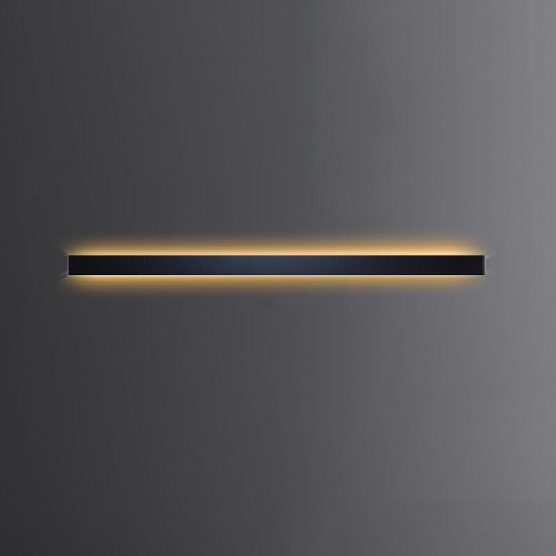 Linear Shape Metal Wall Light Modern Style 1 Light Wall Mount Lamp