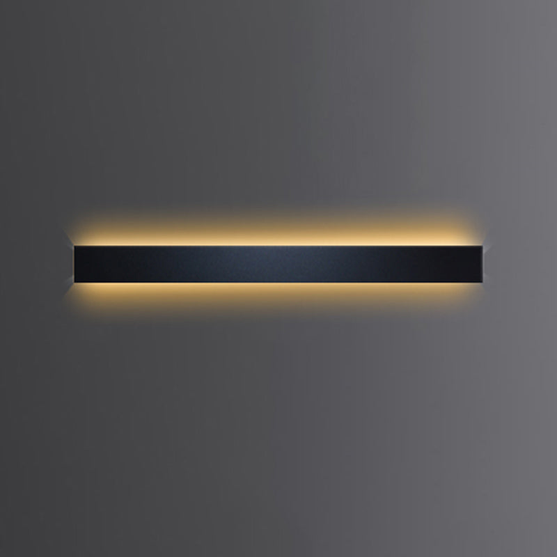 Linear Shape Metal Wall Light Modern Style 1 Light Wall Mount Lamp