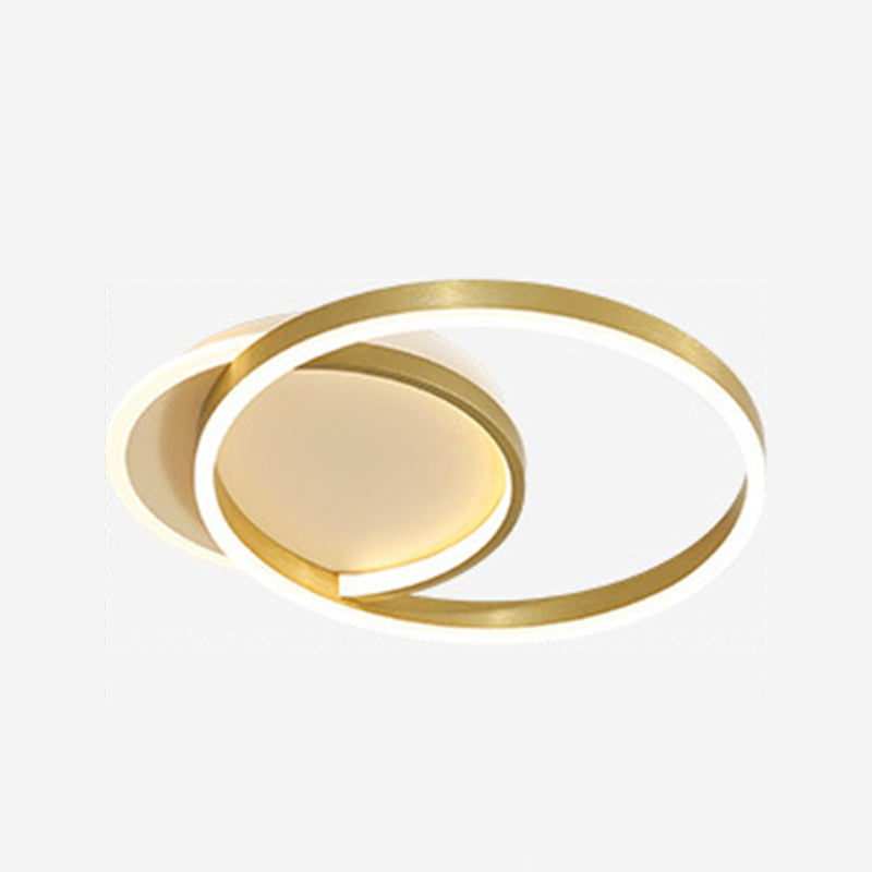 Circle Ceiling Light Fixture Minimalist LED Aluminum Ceiling Mounted Light