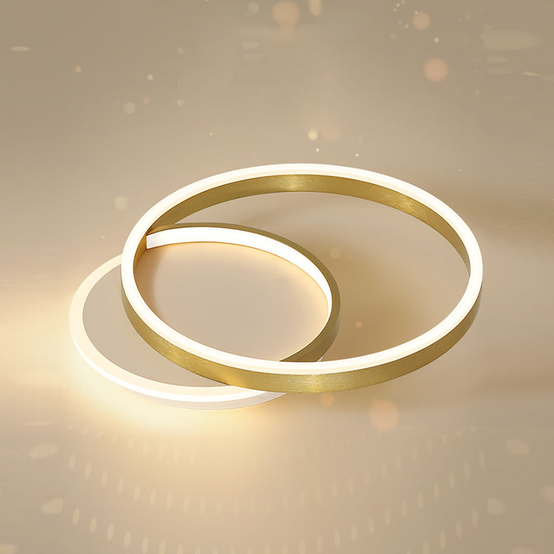 Circle Ceiling Light Fixture Minimalist LED Aluminum Ceiling Mounted Light