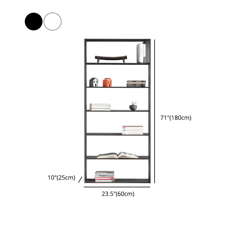 70.87"H Bookcase Open Back Contemporary Style Bookshelf for Home Office