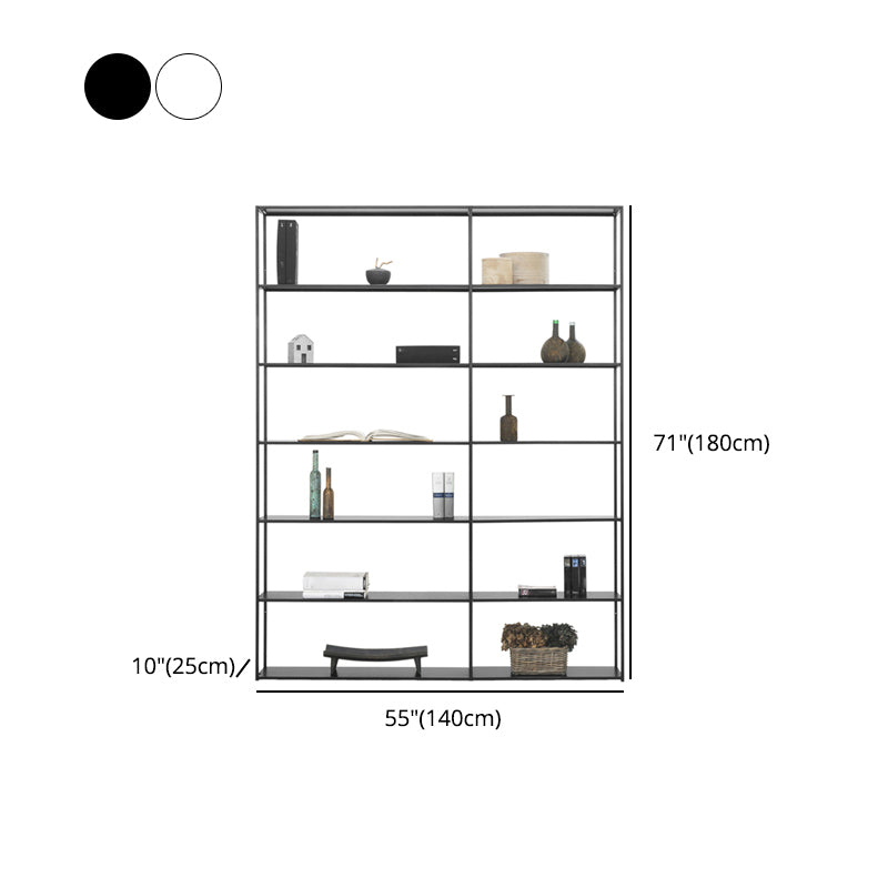 70.87"H Bookcase Open Back Contemporary Style Bookshelf for Home Office