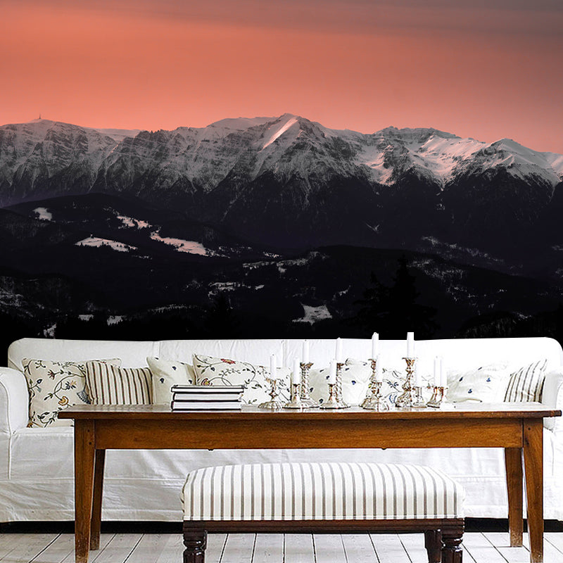 Photography Stain Resistant Mural Wallpaper Mountain Range Indoor Wall Mural