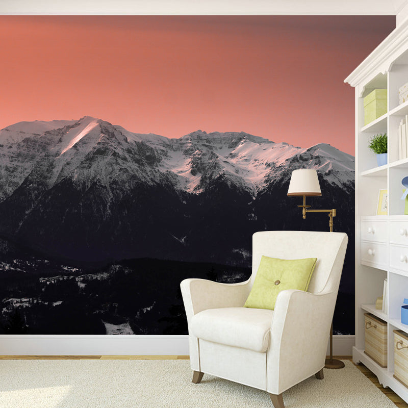 Photography Stain Resistant Mural Wallpaper Mountain Range Indoor Wall Mural