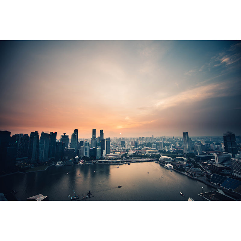 Eco-friendly Wall Mural Wallpaper Urban Scenery Photography Sitting Room Wall Mural