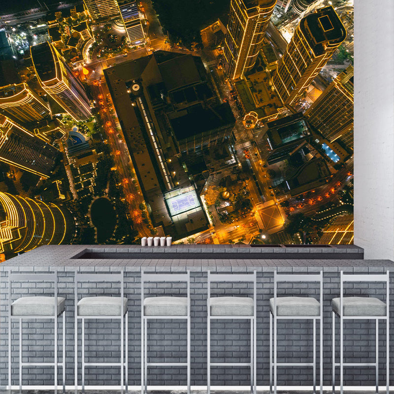 Eco-friendly Wall Mural Wallpaper Urban Scenery Photography Sitting Room Wall Mural