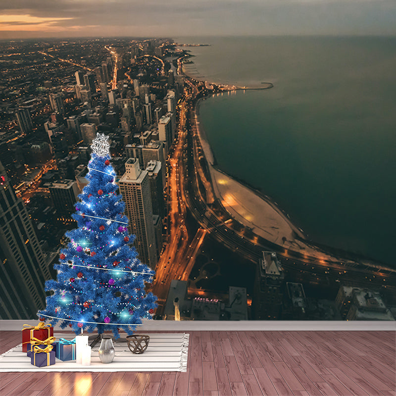 Modern Style Photography Mural Wallpaper Urban Scenery Indoor Wall Mural