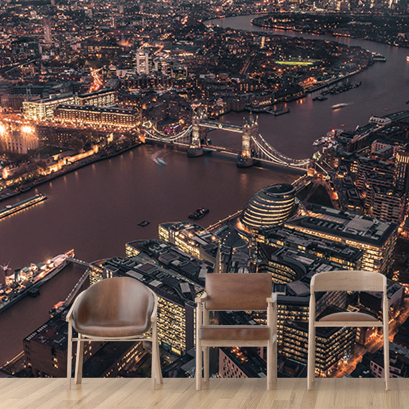 Modern Style Photography Mural Wallpaper Urban Scenery Indoor Wall Mural