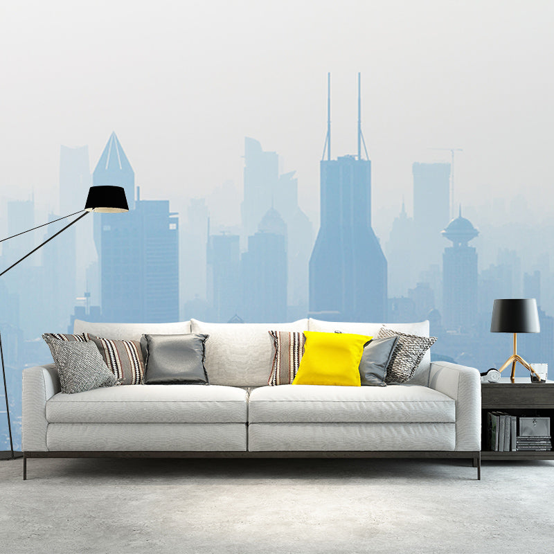 Decorative Wall Mural Wallpaper Urban Scenery Sitting Room Wall Mural