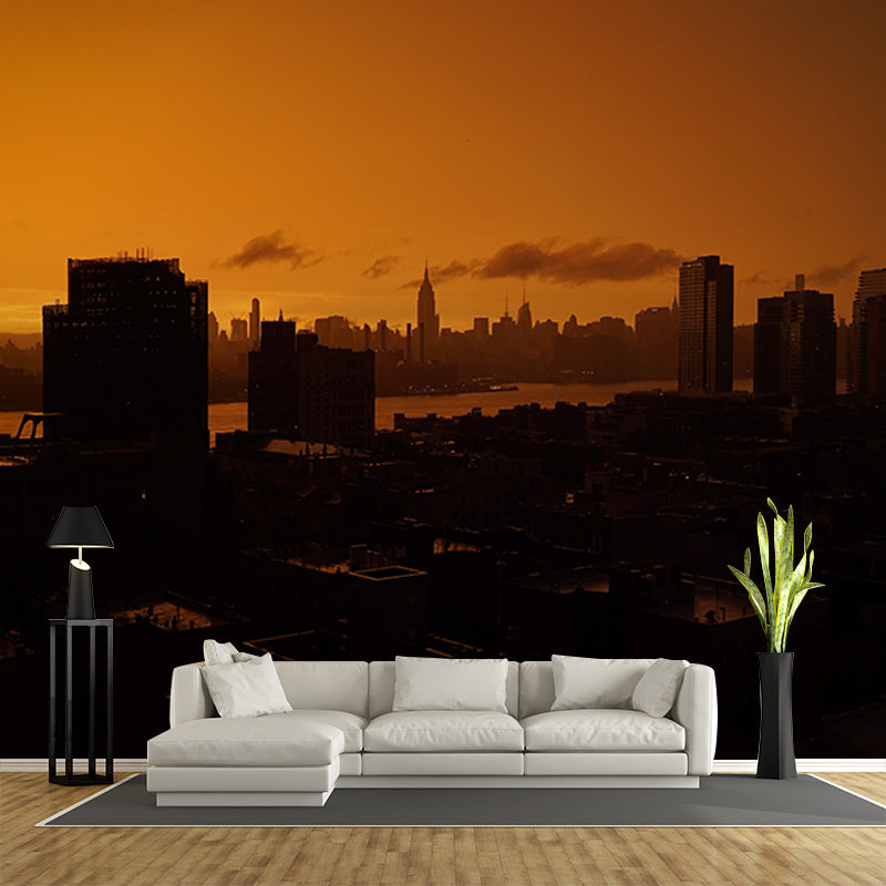 Decorative Wall Mural Wallpaper Urban Scenery Sitting Room Wall Mural