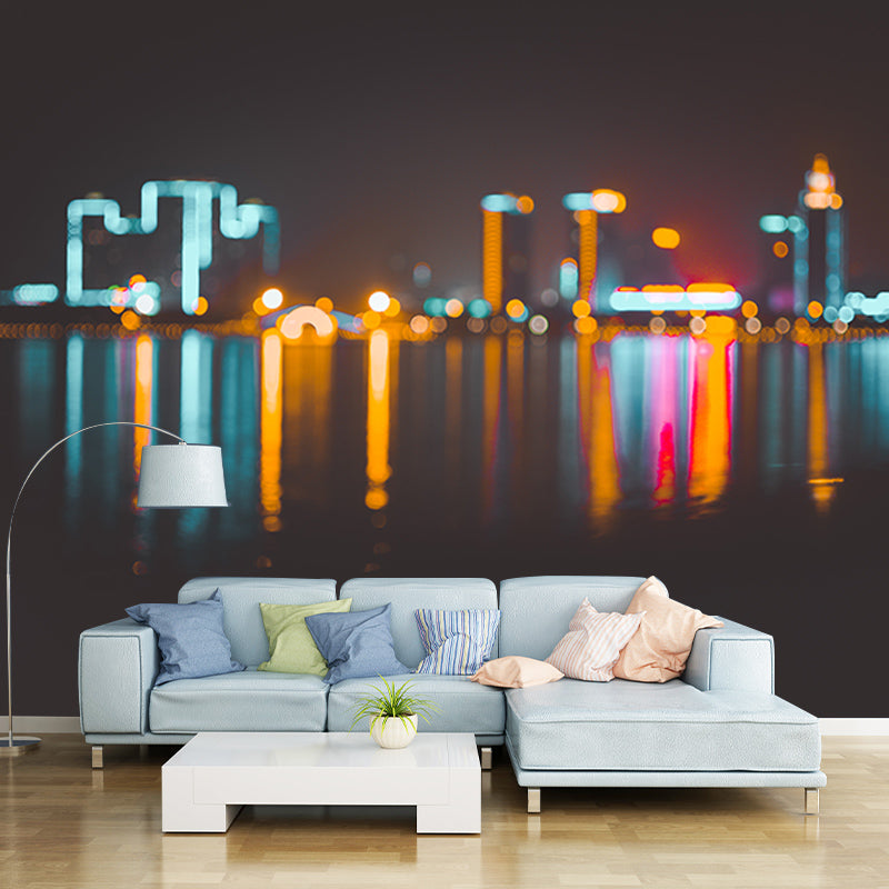 Photography Wall Mural Wallpaper Urban Scenery Sitting Room Wall Mural