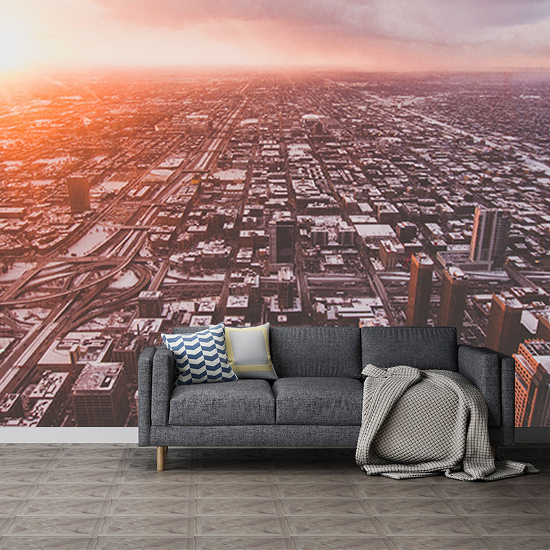 Photography Wall Mural Wallpaper Urban Scenery Sitting Room Wall Mural