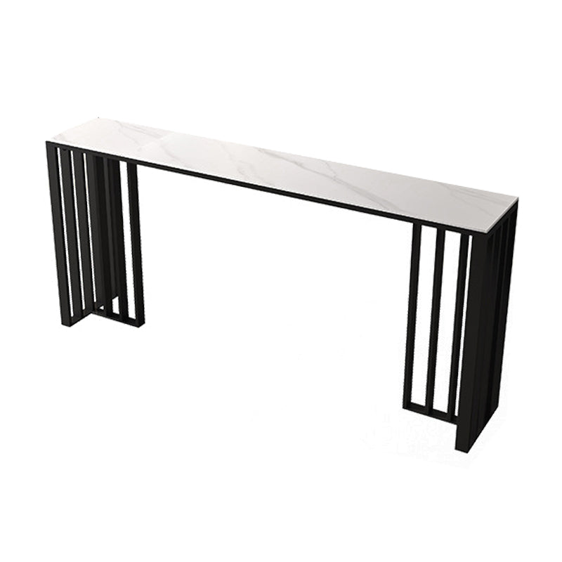 Contemporary Style Sintered Stone Table Rectangle Bar Counter Table for Home