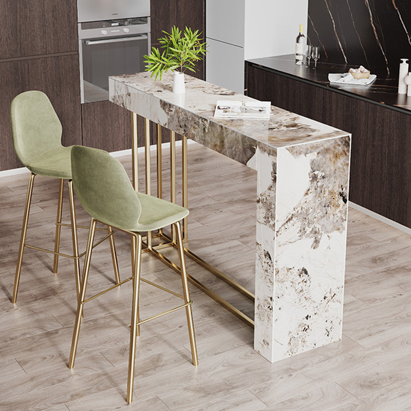Nordic Sintered Stone Table Rectangle Bar Counter Table for Home