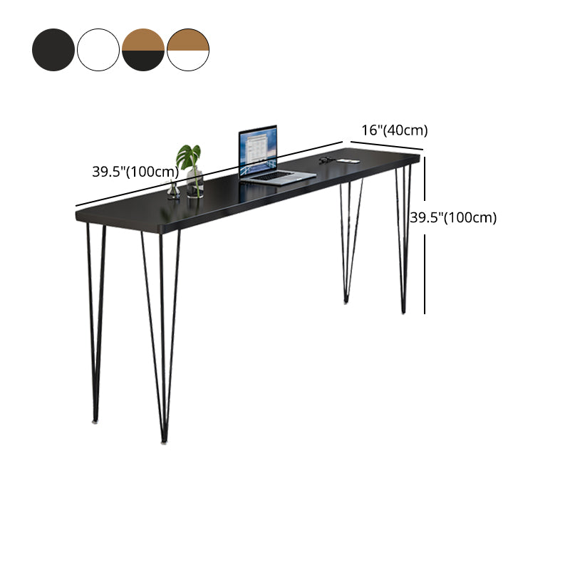 Wood Bar Dining Table Modern Rectangle Bar Table with Four Legs base for Dining Room