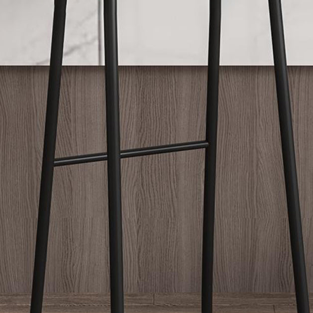 Contemporary Natural Solid Wood Barstool Footrest Restaurant Stool