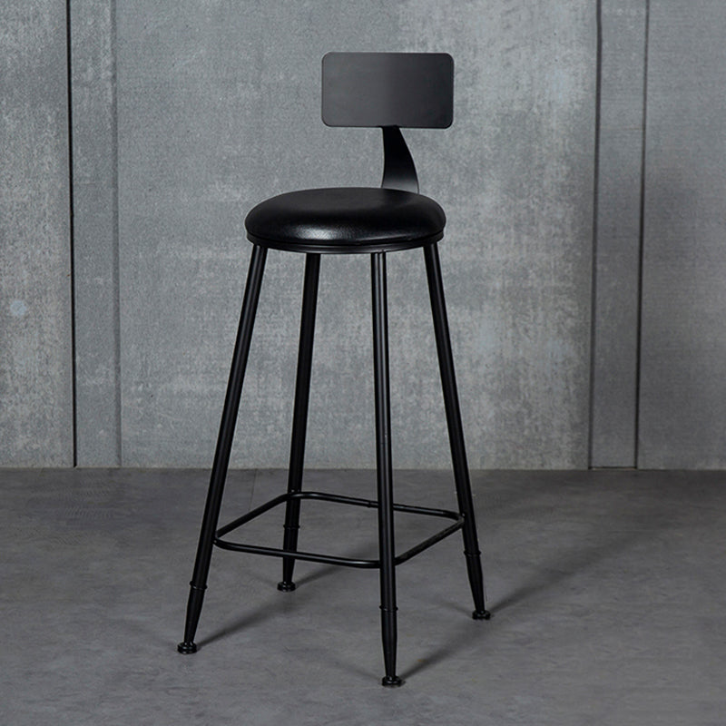 Scandinavian Matte Finish Velvet Counter Stool Footrest Home Barstool