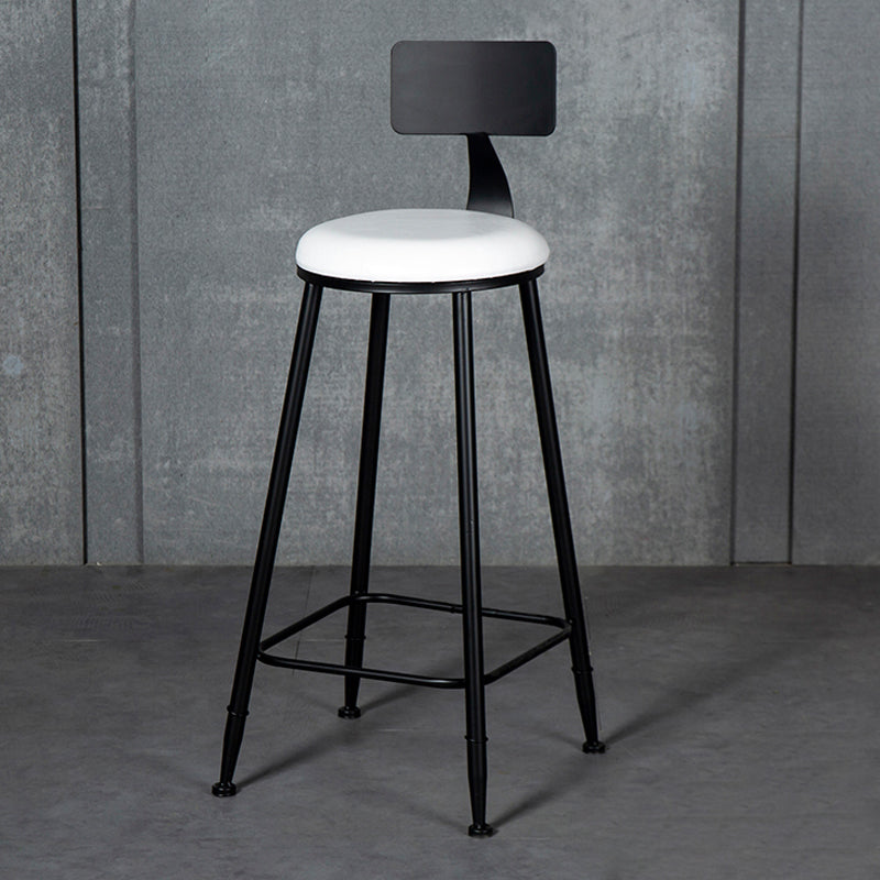 Scandinavian Matte Finish Velvet Counter Stool Footrest Home Barstool