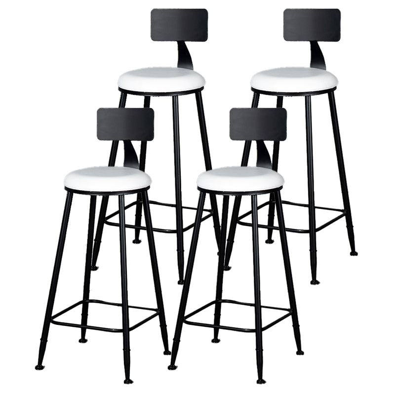 Scandinavian Matte Finish Velvet Counter Stool Footrest Home Barstool