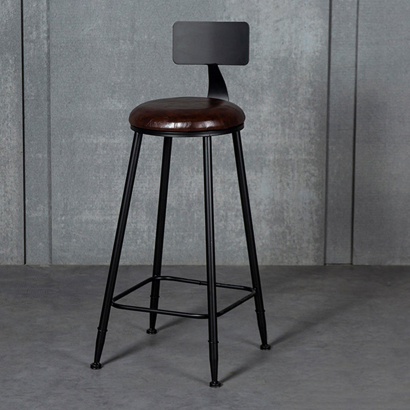 Scandinavian Matte Finish Velvet Counter Stool Footrest Home Barstool