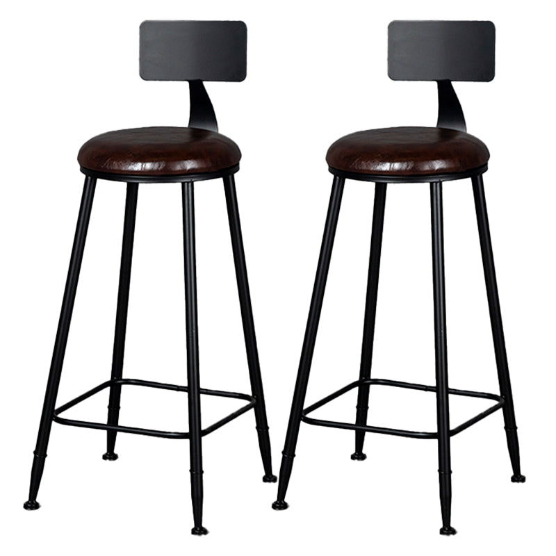Scandinavian Matte Finish Velvet Counter Stool Footrest Home Barstool