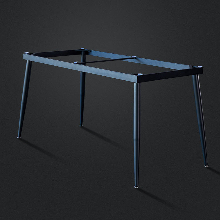 Rectangular Sintered Stone Dining Table Modern Furniture with 4 Legs in Matte Finish