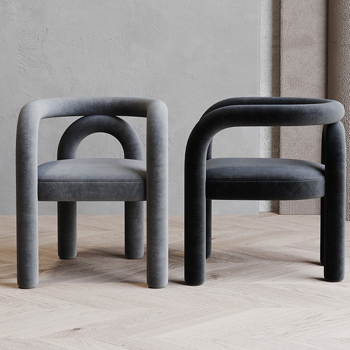 Contemporary Upholstered Side Chairs Open Back Side Chair for Home