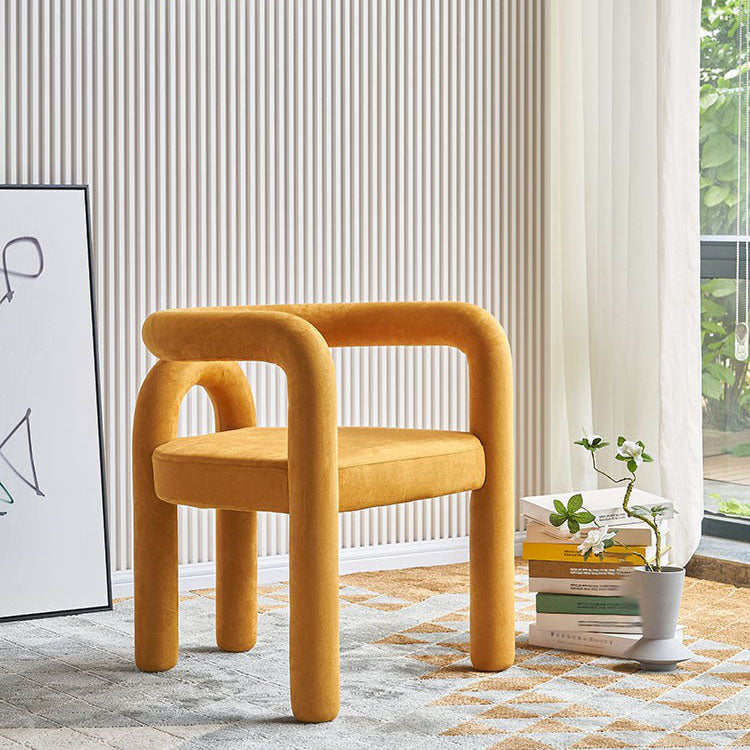 Contemporary Upholstered Side Chairs Open Back Side Chair for Home