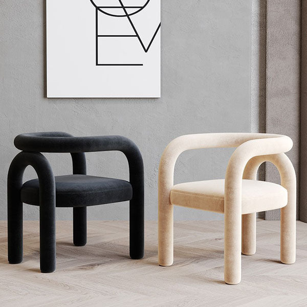 Contemporary Upholstered Side Chairs Open Back Side Chair for Home