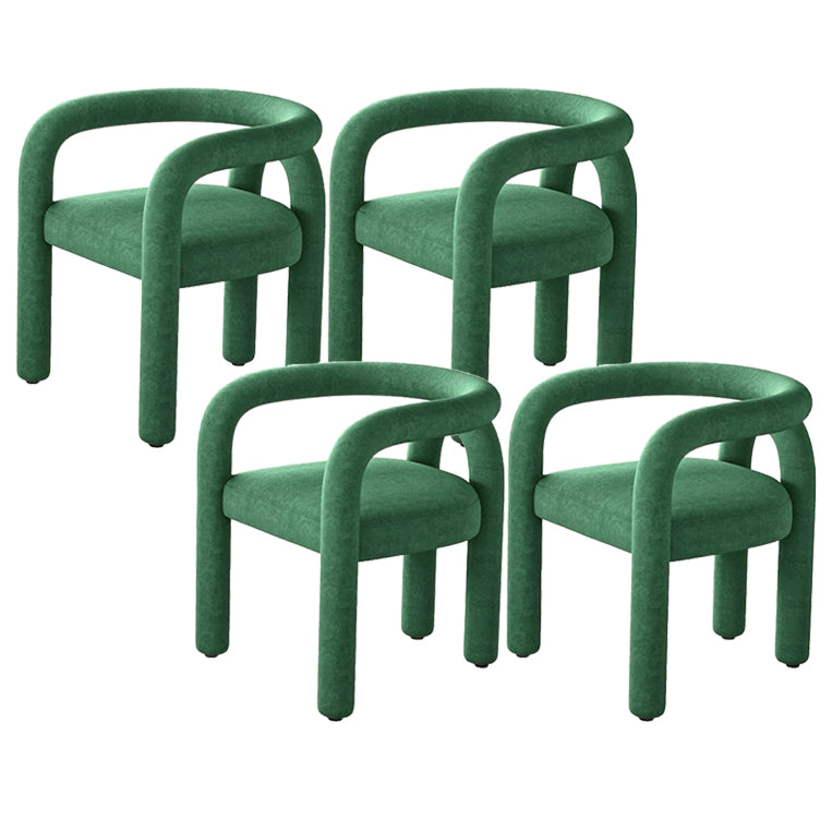 Contemporary Upholstered Side Chairs Open Back Side Chair for Home