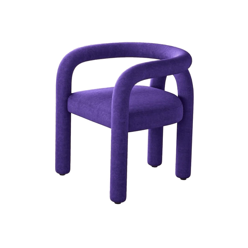 Contemporary Upholstered Side Chairs Open Back Side Chair for Home