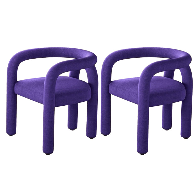 Contemporary Upholstered Side Chairs Open Back Side Chair for Home