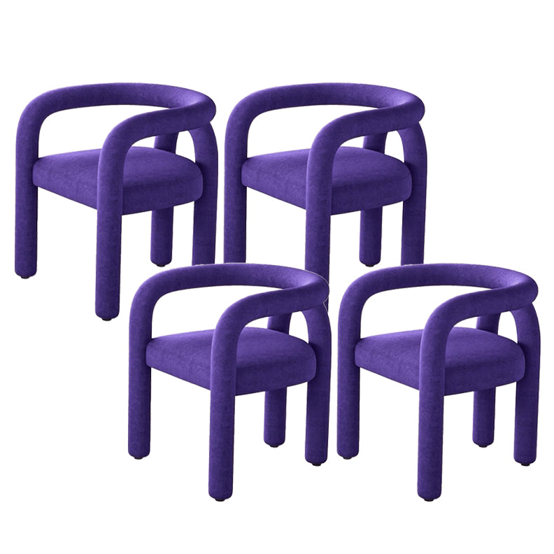 Contemporary Upholstered Side Chairs Open Back Side Chair for Home