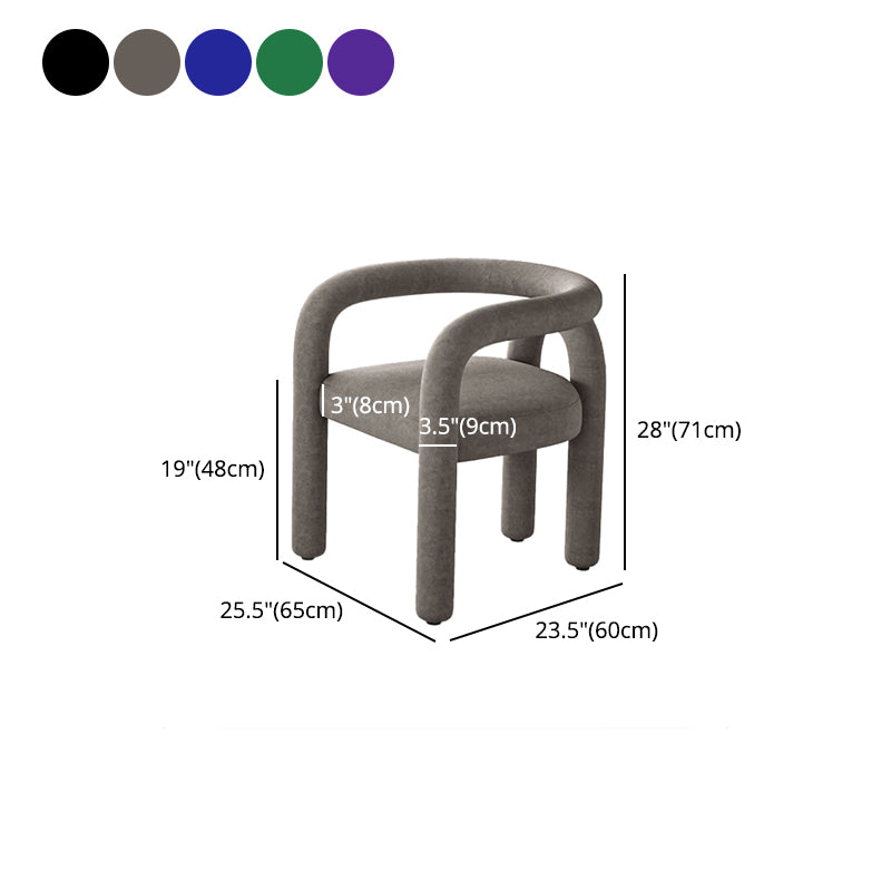 Contemporary Upholstered Side Chairs Open Back Side Chair for Home
