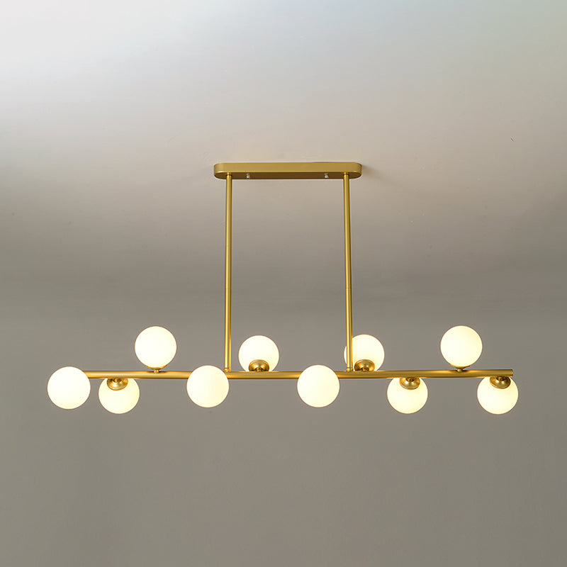 Contemporary Island Light Sphere Glass Island Chandelier Lights for Kitchen