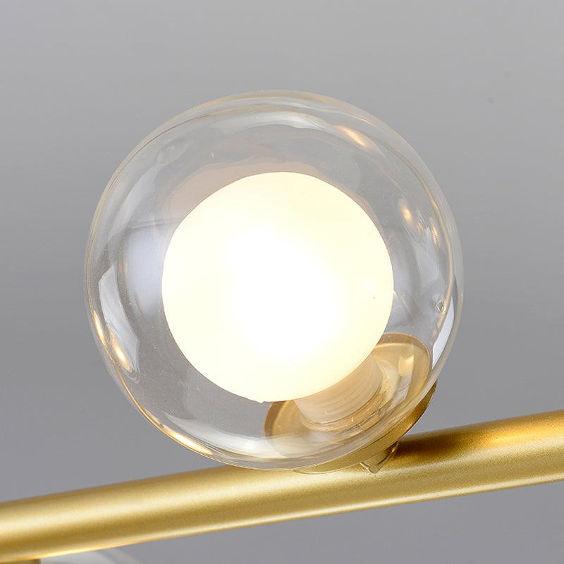 Contemporary Island Light Sphere Glass Island Chandelier Lights for Kitchen