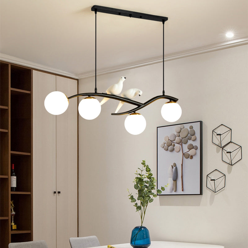 Modern Style Geometric Pendant Lights Metal 4 Light Hanging Pendant Lights