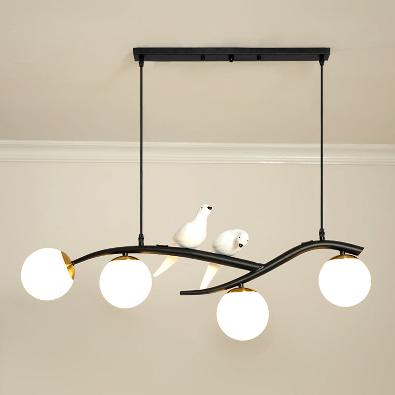 Modern Style Geometric Pendant Lights Metal 4 Light Hanging Pendant Lights