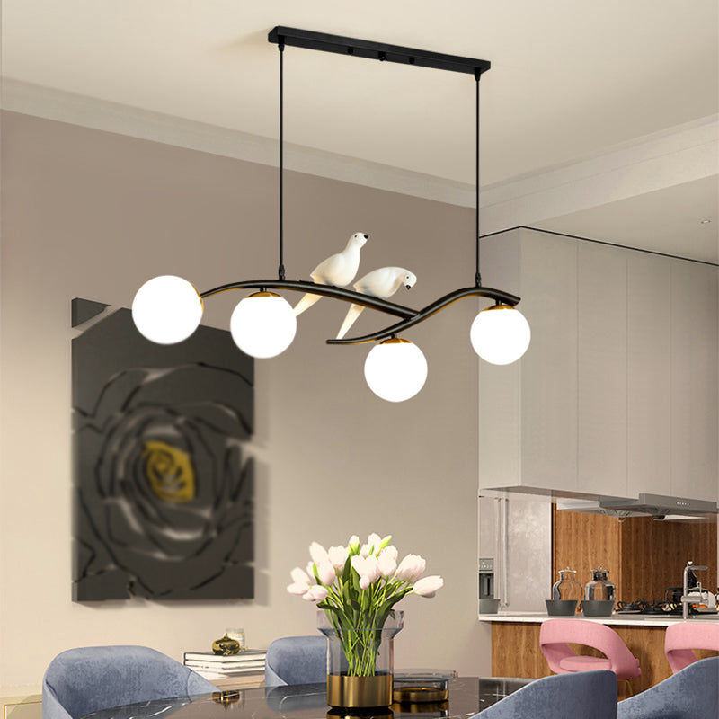 Modern Style Geometric Pendant Lights Metal 4 Light Hanging Pendant Lights