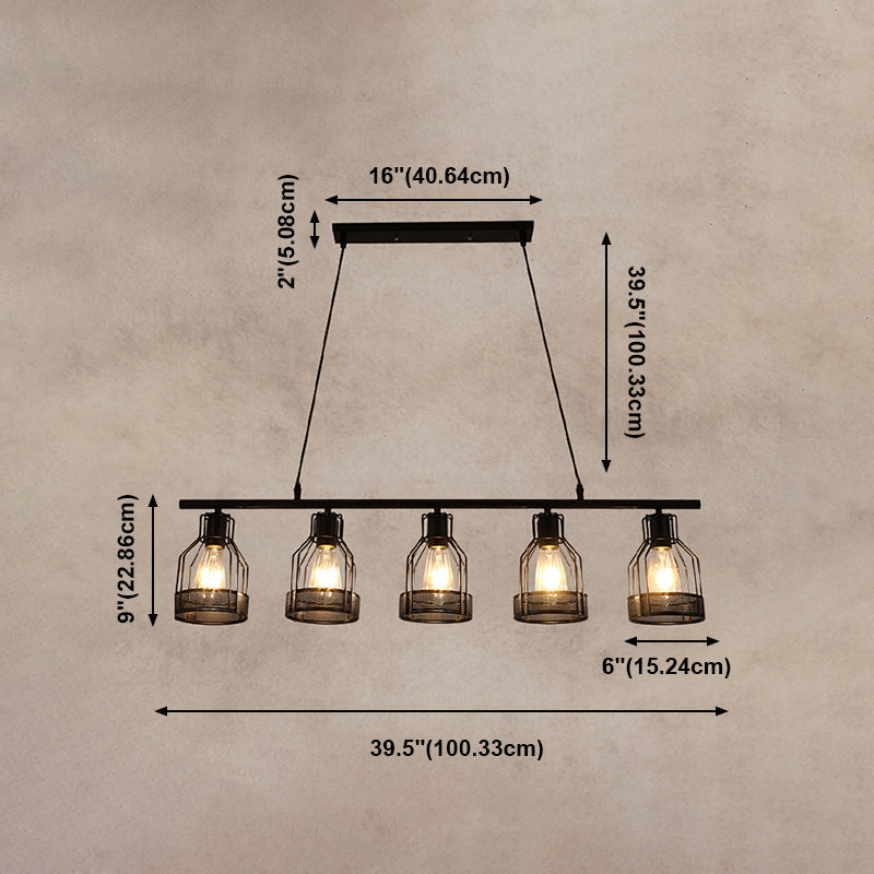 Industrial Style Lantern Hanging Pendant Lights Metal Pendant Light Fixtures