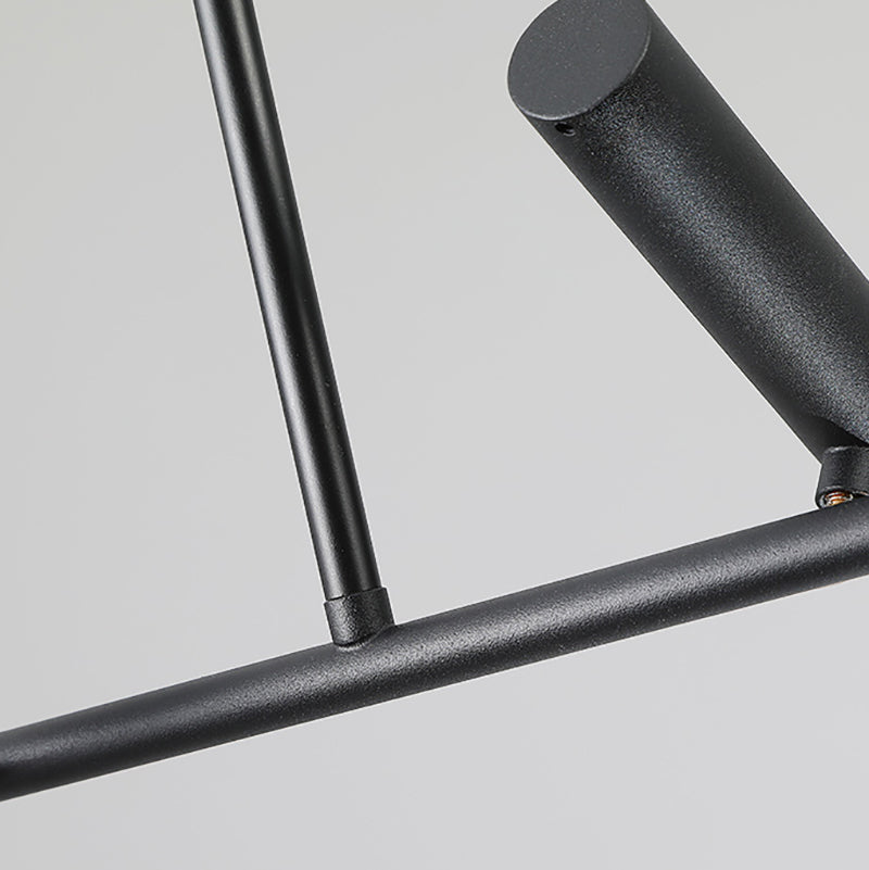 Metal Track Light Modern Multi-Head Linear Island Lighting Fixtures for Restaurant