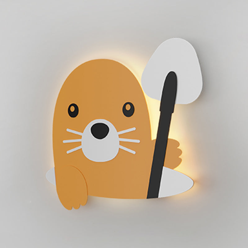 Modern Style Unique Shape Wall Sconce Metal 1 Light Sconce Lighting for Children's Room