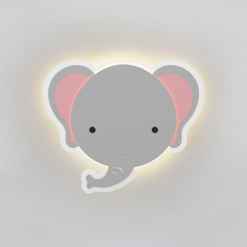 Modern Style Unique Shape Wall Sconce Metal 1 Light Sconce Lighting for Children's Room