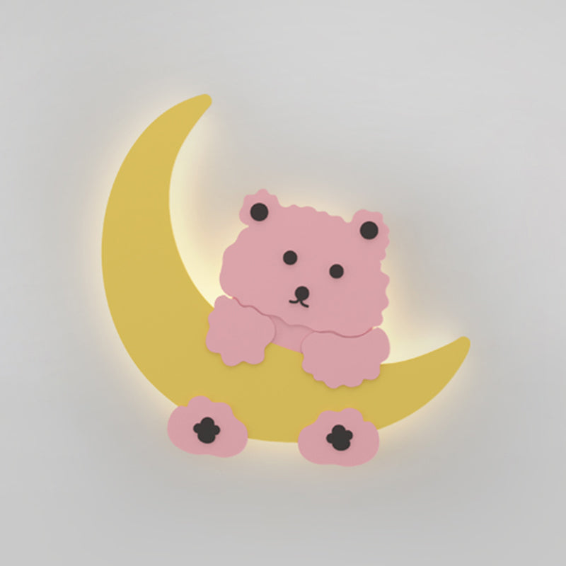 Modern Style Unique Shape Wall Sconce Metal 1 Light Sconce Lighting for Children's Room