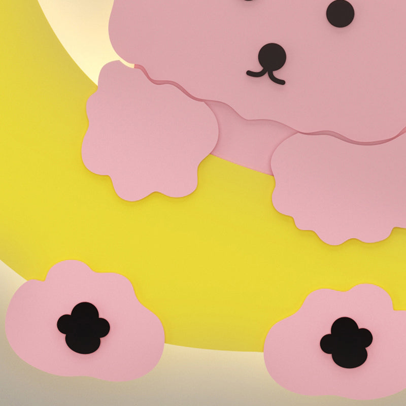 Modern Style Unique Shape Wall Sconce Metal 1 Light Sconce Lighting for Children's Room