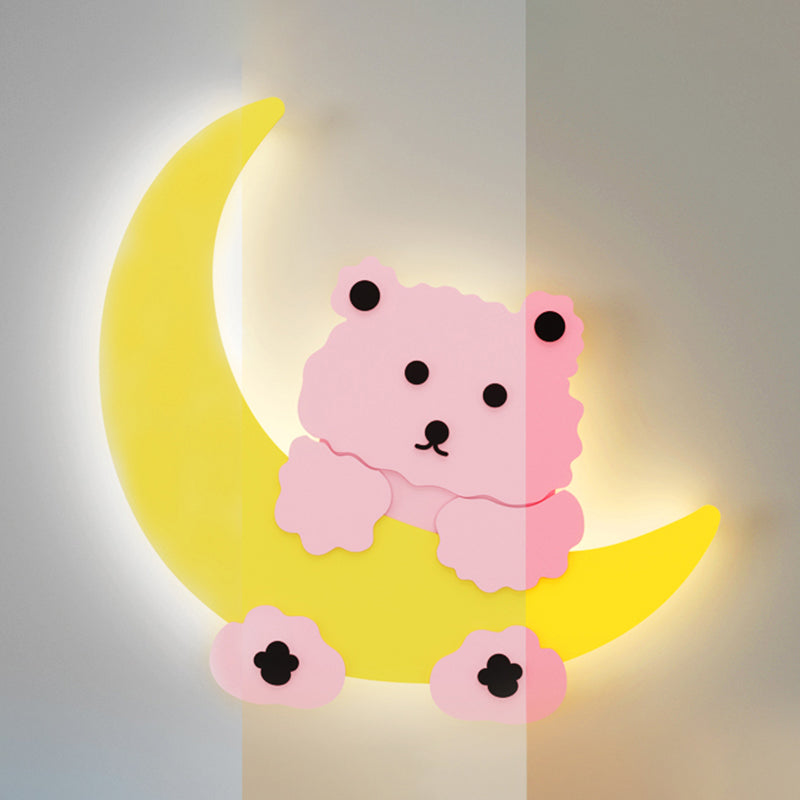 Modern Style Unique Shape Wall Sconce Metal 1 Light Sconce Lighting for Children's Room